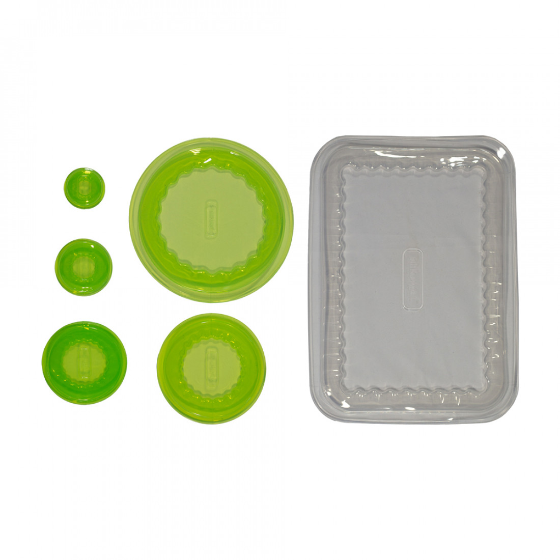 Силиконовая универсальная крышка Capflex XL, 10.5 см, зеленый